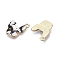 thumbnail image 2 of Zinc Alloy Enamel Pendants Light Gold Bulldog White 18x15x2mm Hole: 2mm DIY, 2 of 3