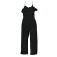 thumbnail image 2 of bar III Womens Woven Striped Jumpsuit, Black, X-Large, 2 of 2