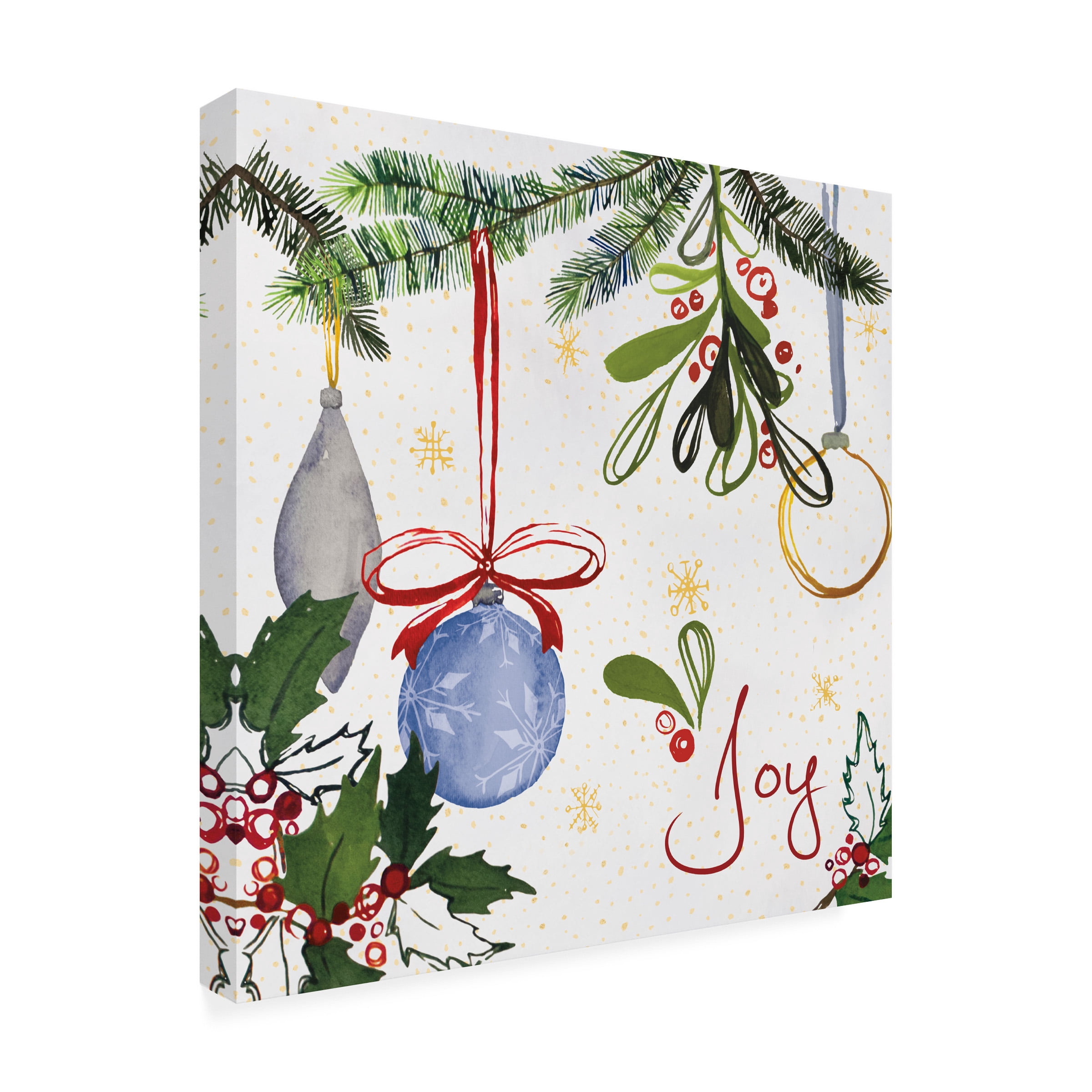 Harriet Sussman 'Watercolor Christmas I' Canvas Art