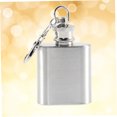 thumbnail image 3 of NUOLUX Botella Para Whisky De Acero Inoxidable Con Cuadrado Y Llavero Ideal Para Senderismo, 3 of 8