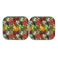 thumbnail image 7 of Goofa Begetable Pattern 2 Piece Car Windshield Sun Shade Foldable | Front Windshield Shade for Sun, Heat and UV Rays | Sunshade for Car Front Window-Medium, 7 of 7