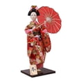 thumbnail image 4 of Escultura de muñeca geisha japonesa étnica, adorno artesanal de 30 cm, estilo tradicional asiático. Estilo D, 4 of 9