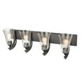 thumbnail image 3 of 1494-MG Millennium Lighting Natalie - 4 Light Bath Vanity-10 Inch Tall and 32 Inch Wide-Modern Gold Finish, 3 of 4