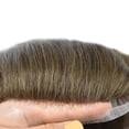 thumbnail image 6 of LYRICAL HAIR Toupee for Men Indian Human Hair Replacement System All Lace Mens Toupee French Lace Hairpieces for Man Bleached Front Knots Mens Hair Piece Unit, 6 of 7