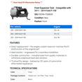 thumbnail image 2 of Front Expansion Tank - Compatible with 2011 - 2014 Ford F-150 - Dorman, 2 of 2