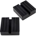 thumbnail image 1 of 2 Pcs Jack Pad Universal Rubber Slotted Rail Frame Jack Protector for Cars and SUVs for Jacks and Lifts, 1 of 5