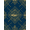 Blue Gold, Pattern 17, variant on ODIKA Bass Lake Vintage Lure Cabin Motif Tackle Border Fish Fishing Refined Structured for Playroom, Bedroom, Reading Nook, Pet Friendly & Kids Safe Play