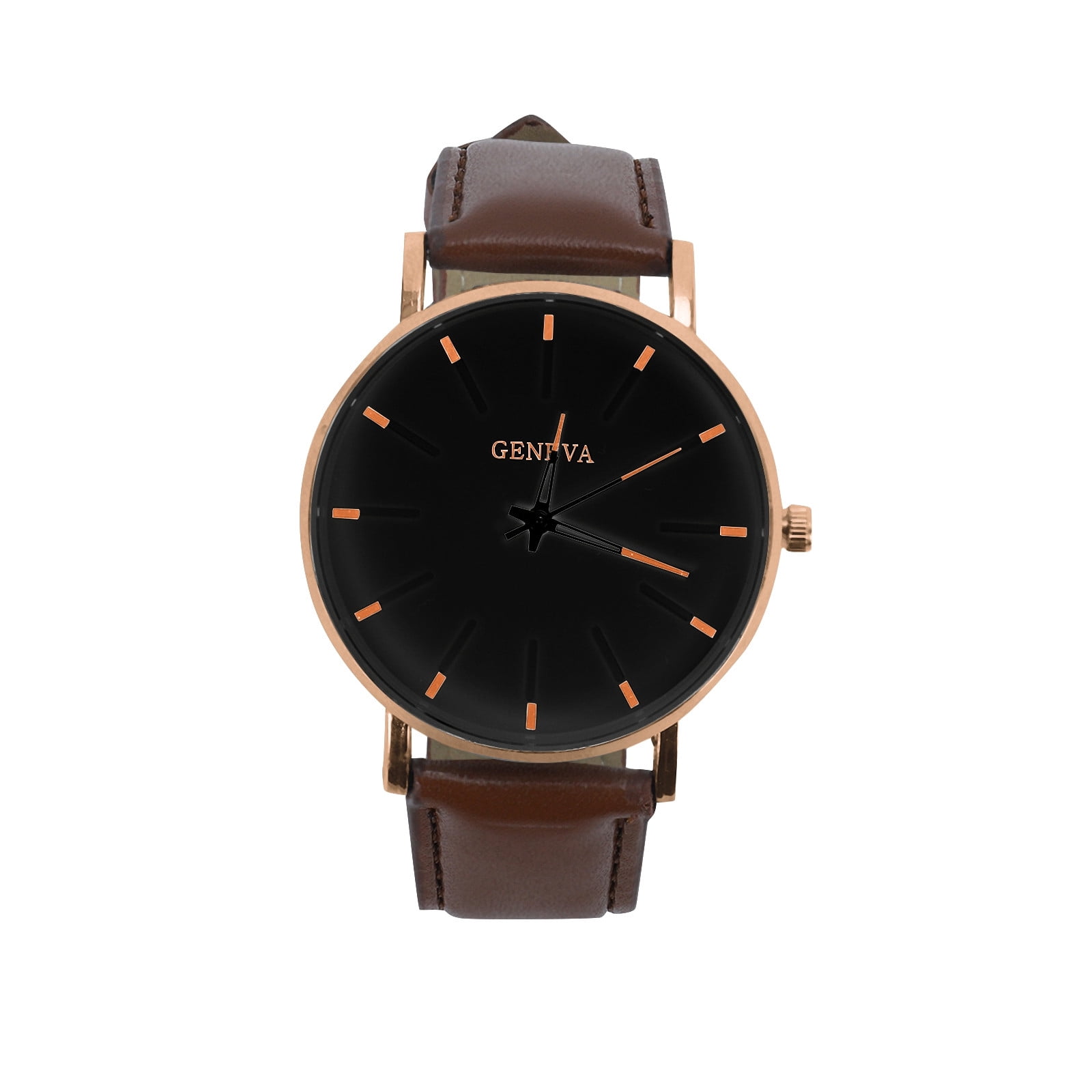 Montre Homme Geneva à Quartz - Cadran Noir Analogique/digital - Bracelet Maille Noir - Neuf Sans étiquette