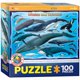 thumbnail image 1 of Rompecabezas de 100 piezas de ballenas y delfines, 1 of 1