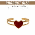 thumbnail image 3 of DESIGNICE Gold Bangles for Women Red Heart Decoration Bangle Bracelets Adjustable Opening Cuff Bracelets for Women Red, 3 of 7