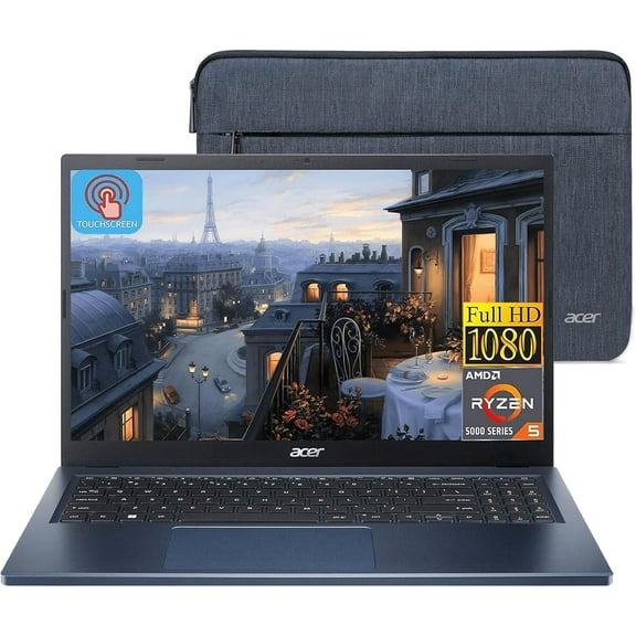 Acer Aspire 3 15.6" Touchscreen Laptop, AMD Ryzen 5 7520U, 8GB RAM, 1TB SSD, AMD Radeon Graphics, Win11 Home