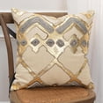 thumbnail image 5 of Rizzy Home Geometric 20" x 20" Cotton Pillow Cover in Natural, 5 of 5