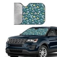 thumbnail image 2 of Yiaed Floral Print Car Windshield Sunshade Front Auto Car Front Window Sun Shade Foldable Sun Visor Shield Cover Auto Accessories for Sedan SUV Truck-Small, 2 of 5