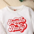thumbnail image 4 of Ketyyh-chn99 Toddler Girls Christmas Outfit Sets Long Sleeve Print Sweatshirt Flare Pants 2 Pieces Sets Fall Clothes White,120, 4 of 5