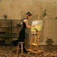 thumbnail image 6 of Easel Stand for Painting and Display, Adjustable H Frame Floor Art Easel for Drawing, Heavy Duty Beech Wood Hold Canvas up to 146", 4 Wheels & Storage Tray - Professional for Sign, Studio, 6 of 7