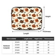 thumbnail image 4 of LNWH Orange Skull Bat Bones Pattern Laptop Sleeve, Notebook Computer Pocket Tablet Briefcase Carrying Bag, 12 inch Laptop Case, 4 of 8