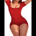 thumbnail image 1 of Cortos para Mujer, de Entrenamiento de una Pieza, Trajes de Yoga, Moda de Verano, Ropa de Vacaciones 2025 Rojo XL, 1 of 6