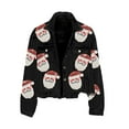 thumbnail image 3 of Chaquetas y abrigos casuales de manga larga sin capucha para mujer, chaqueta de pana de invierno, chaqueta con lentejuelas navideñas, chaqueta de béisbol multicolor, estilo europeo. Abrigo para mujer., 3 of 8