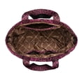 thumbnail image 6 of Wrangler Large Tote Bag for Women Designer Leopard Print Purse for Travel Work Gym, Purple, 6 of 6