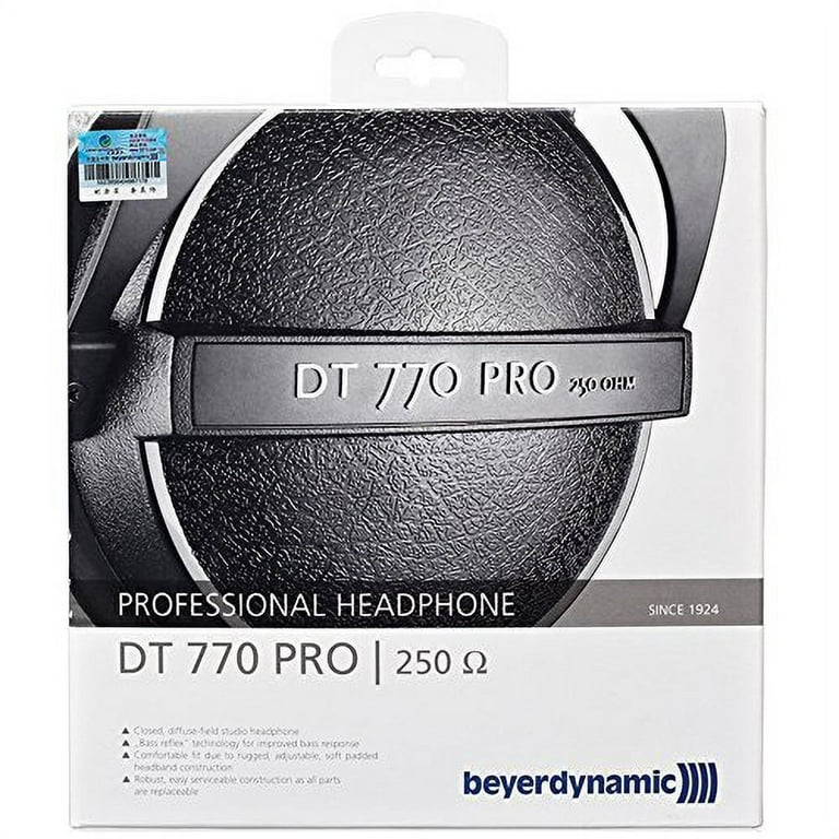 beyerdynamic DT 770 PRO 250 OHM Studio Mixing Closed Back Wired
