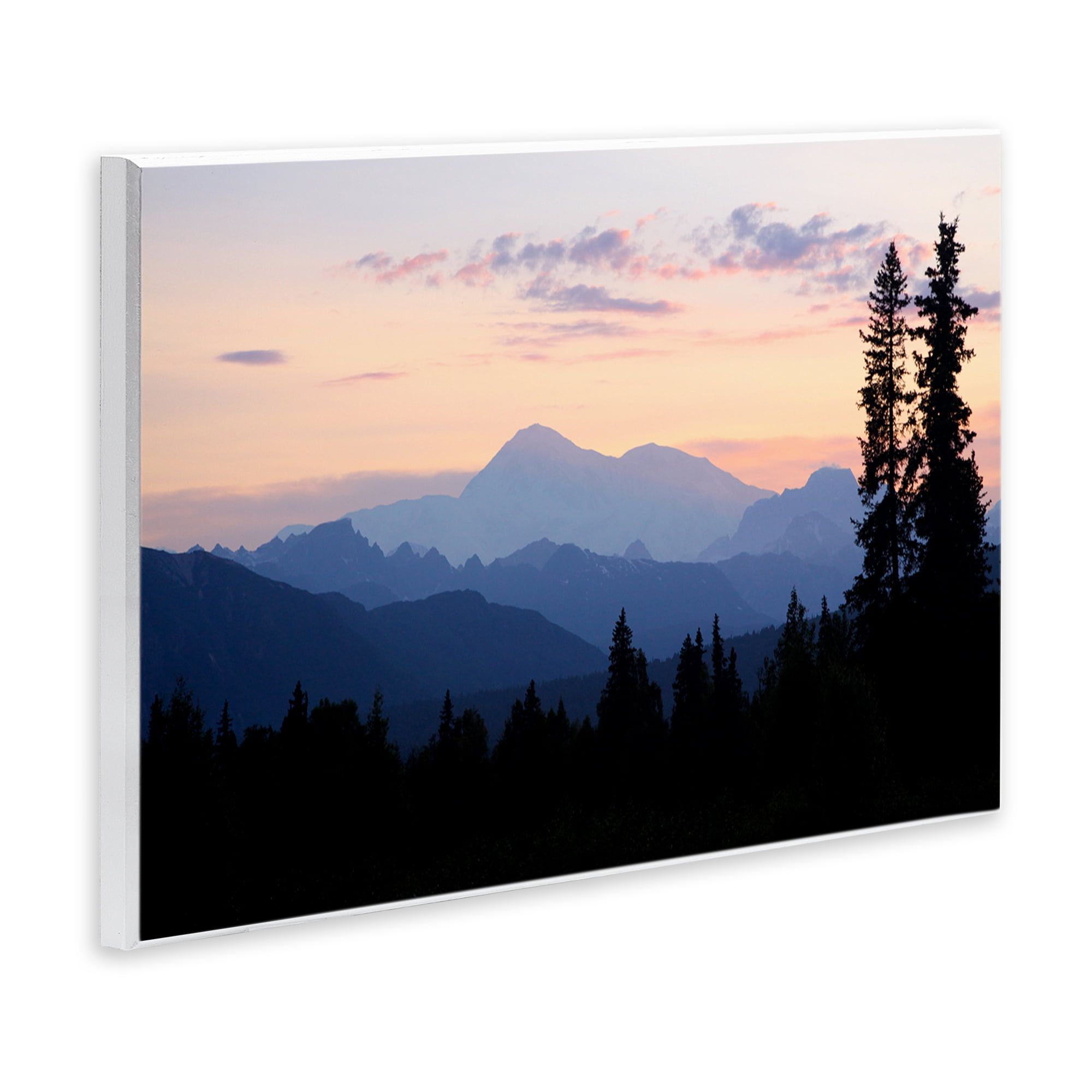 Stupell Industries Midnight On Mountain Landscape & Nature Photography Unframed Art Print Wall Art, 19 x 13
