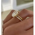 thumbnail image 5 of vylahjewellery 10K Yellow Gold Anniversary Ring Moissanite Diamond Ring Oval Cut Ring Best Diamond Engagement Ring Wedding Bridal Set, 5 of 7