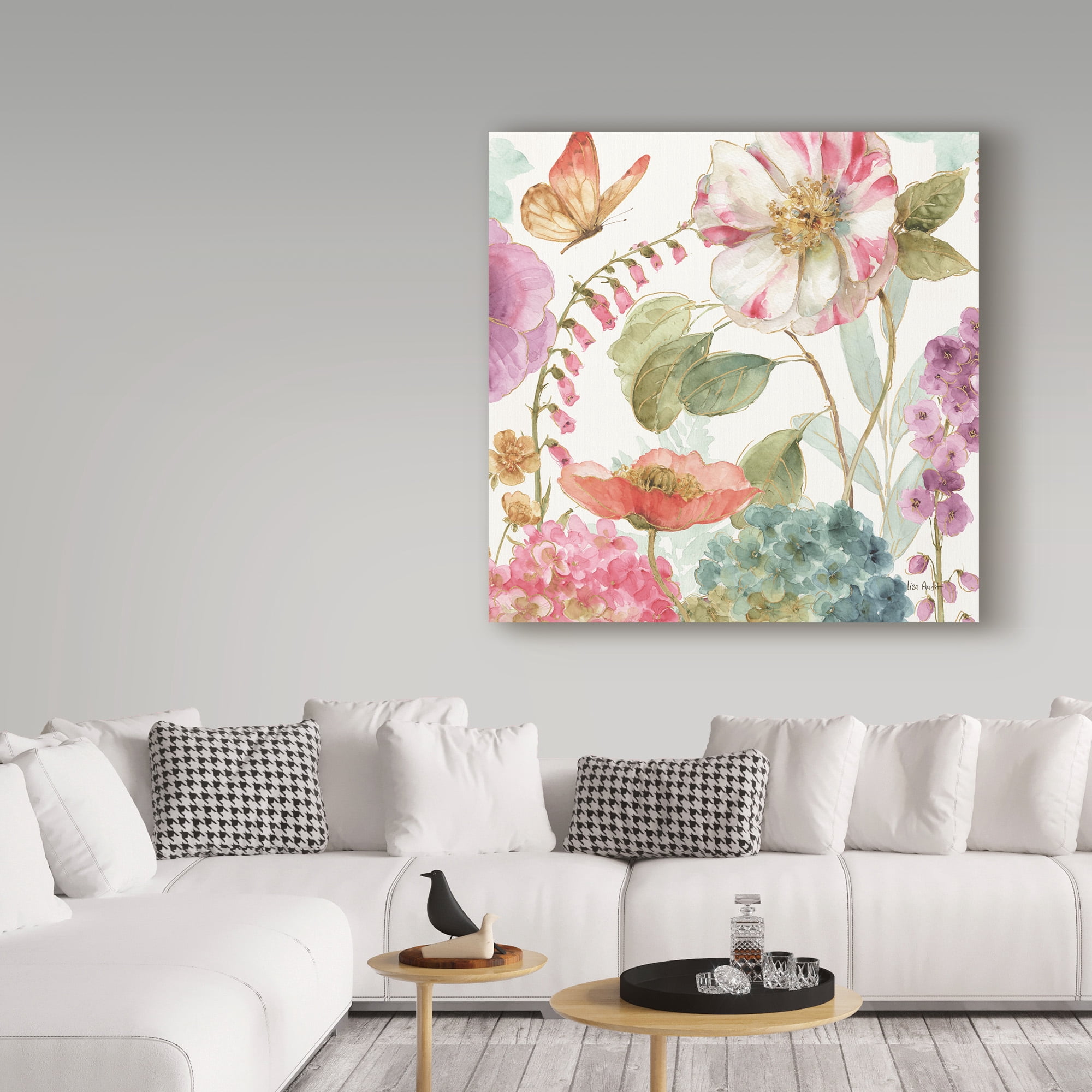 Trademark Fine Art 'Rainbow Seeds Flowers II' Canvas Art by Lisa Audit