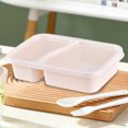 thumbnail image 4 of Gumesh Bento Snack Box Containers, 2 Compartment Divided Stackable Food Storage Containers , Meal Prep Lunch Container, 4 of 6