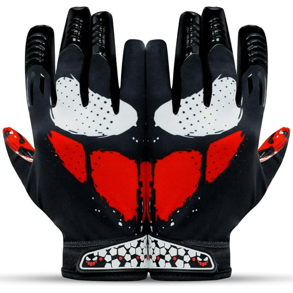 Lupine Villain 3.0 Football Gloves for Adults & Youth – High Grip Receiver Gloves for Game Day Performance
