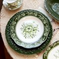 thumbnail image 3 of European Palace Retro Garden Ceramic Dinner Plate Set, Multi-purpose Round Plate Soup Plate Cup and Saucer Tableware for Home Kitchen Dining Party Use, 3 of 6