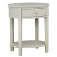 thumbnail image 4 of Weston Home Easley Circle End Table With Drawer And Lower Storage, Silver Birch, 4 of 9