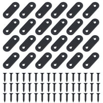 72 Pcs Heavy-duty Bracket Joint Adjustable Truss Plates Black