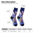 thumbnail image 2 of KLL Night Sky Winged French Bulldog Print Cool Socks Men's Women's Crew Socks Funny Crazy Novelty Stockings, 2 of 6