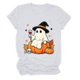 thumbnail image 5 of Leey-World Halloween Tshirts Women Halloween Shirt Women Halloween Graphic Tshirt Fall Short Sleeve Tee Tops, 5 of 7