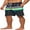 Flower stripe, variant on Men's Beach Pants Quick Drying Swimming Trunks Mesh Lining Green 32