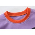 thumbnail image 4 of FEDPOP Toddler Girls Halloween Pumpkin Pajamas Kids 2 Pieces Graphic Sleepwear Set Pjs 3T, 4 of 7