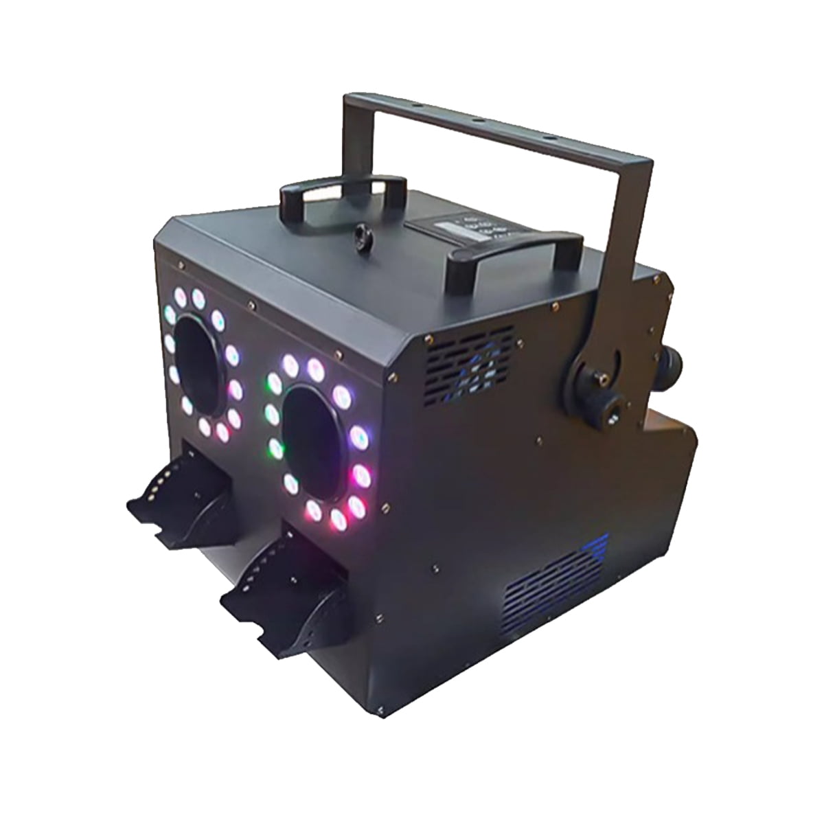 900W Full Color RGB 3in1 2 Head Led Smoke Fog Bubble Machine for Party Wedding Stage Outdoor Event, 2Pcs