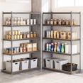 thumbnail image 4 of Gymax 4PCS 5-Tier Garage Shelving Unit 2200 LBS Heavy Duty Metal Storage Shelves Gray, 4 of 10