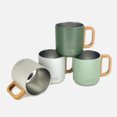 thumbnail image 2 of Linen Chest Café Culture Dolce Vita Double Walled Mug - Sage Green, 2 of 2