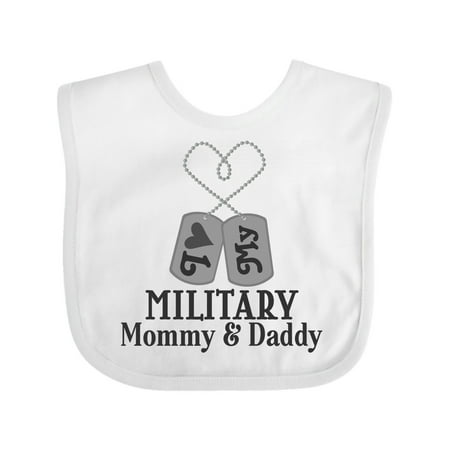 

Inktastic Military Mommy Daddy Support Gift Baby Boy or Baby Girl Bib