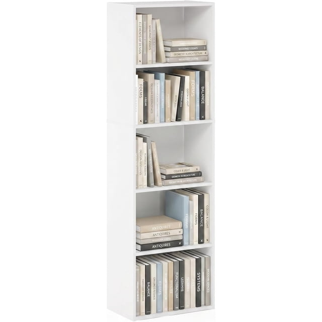 Estantería Abierta Reversible de 11 Cubos, Blanco con Verde