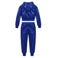 thumbnail image 2 of YiZYiF Kids Boys Hip-hop Jazz Dance Costume Shiny Sequins Tops with Pants Set, 2 of 7