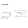 thumbnail image 5 of PinesC 2020 Série Demi-Rond Rouleau en Ressort Écrous en T 30 Pcs M3, 30 Pcs M4, 30 Pcs M5 pour Profil Extrusion Aluminium 6mm 2020 2040 2060 2080 (20S-M3-M4-M5), 5 of 5