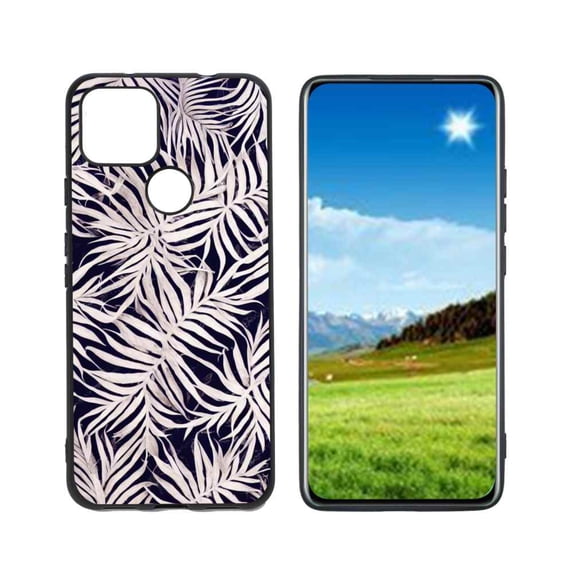 Compatible with Google Pixel 5A 5G Phone Case, Exotic-Leaves-52 Case Men Women, Flexible Silicone Shockproof Case for Google Pixel 5A 5G