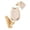 Beige, variant on WOYY Newborn Girls Cute Duck Outfits Plush Sleeveless Bodysuit Stockings Hat Set, Sizes 6-12M