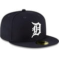 thumbnail image 3 of New Era Detroit Tigers MLB 59FIFTY Équipe Marine Collection Authentique Ajustée sur le Terrain, 3 of 10