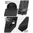thumbnail image 2 of 33,000ft Men's Rain Jacket Waterproof Lightweight Packable Rain Pullover for Hiking Golf Running, 2 of 6