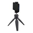 thumbnail image 2 of Injueey Trípode de escritorio pequeño para cámara, soporte estabilizador de cardán de mano plegable, soporte DSLR con Clip para teléfono Teléfono y Comunicación, 2 of 6