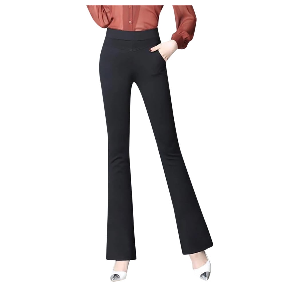 GRACE KARIN Women's Casual Stretchy Flare Pants Wide Leg Lounge Joggers Pants with Pockets GRACE KARIN Women's Casual Stretchy Flare Pants Wide Leg Lounge Joggers Pants with Pockets