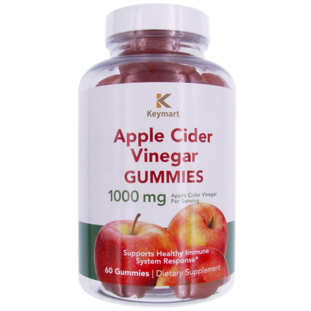 Apple Cider Vinegar Gummy ACV  1000mg Per Serving Dietary Supplement Supports Immune Health 60Count Pack of 1
